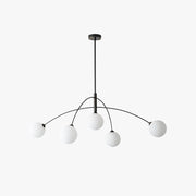 Valentina Pendant Light Globe Modern, Metal/Glass, Black/Gold, Bedroom - Neutral Decor