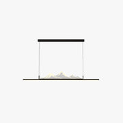 Arisha Designer Mountain Shape LED Pendant Light, Black/Gold - Neutral Decor