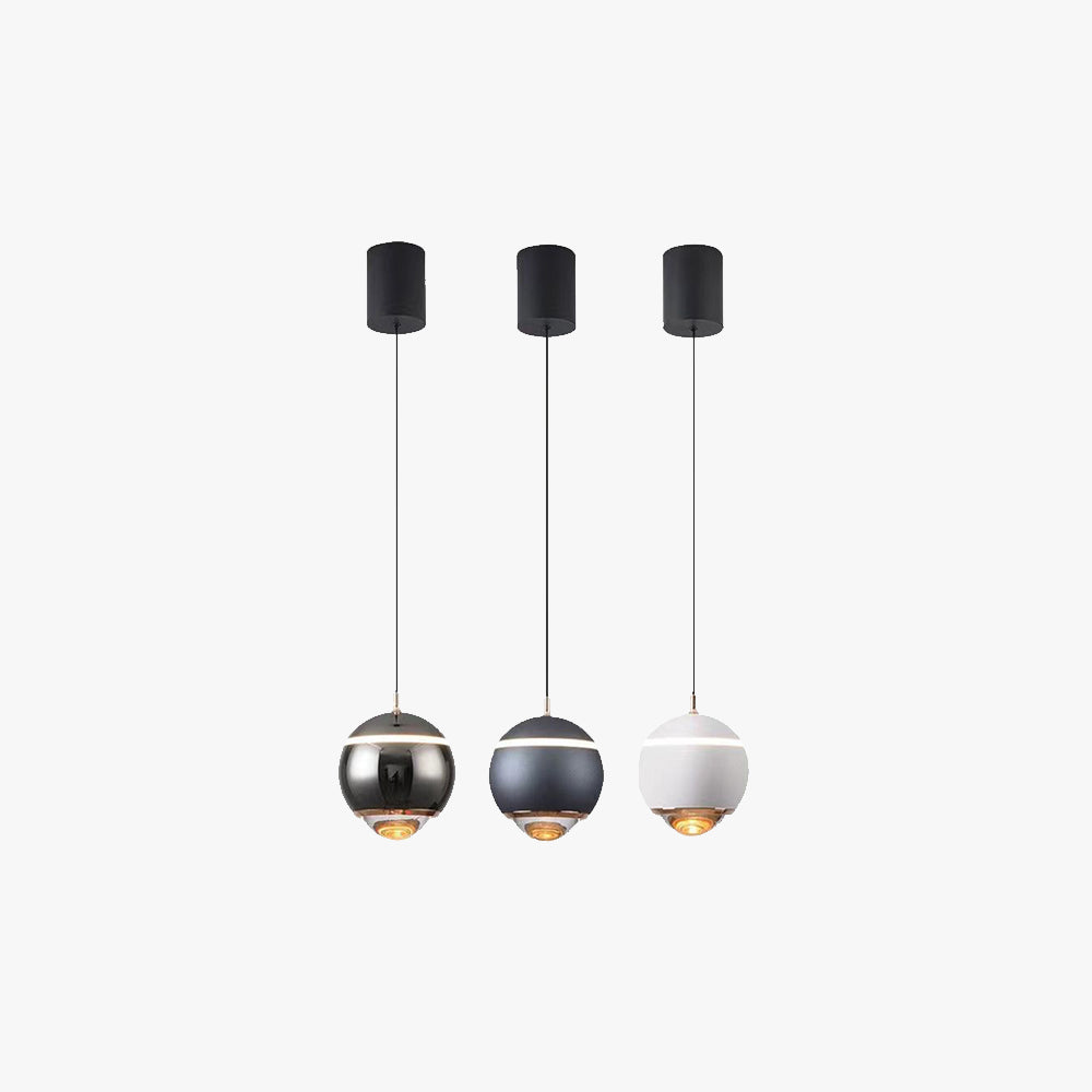 Valentina Modern Round LED Pendant Light, Kitchen Island - Neutral Decor