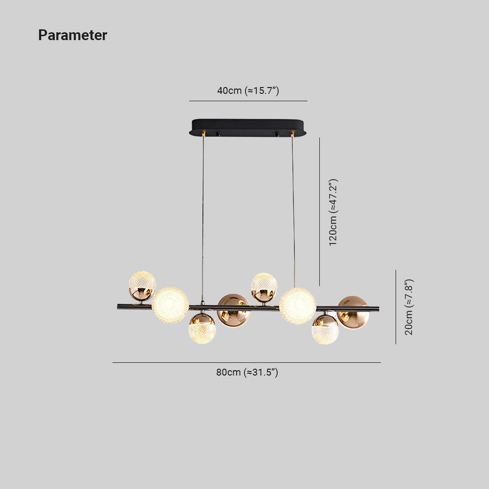 Valentina Glass Modern Bubbles Pendant Light - Neutral Decor