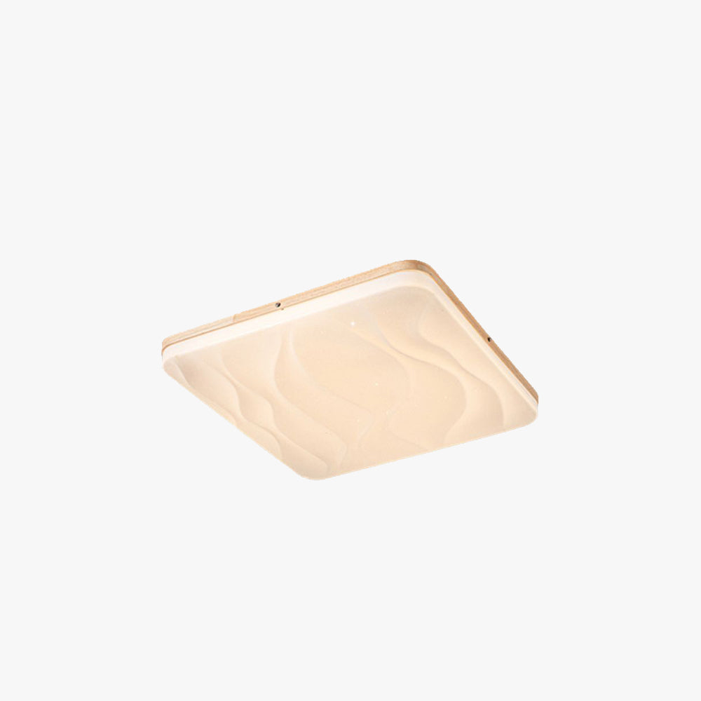 Muto LED Geometric Flush Mount Ceiling Light, White - Neutral Decor