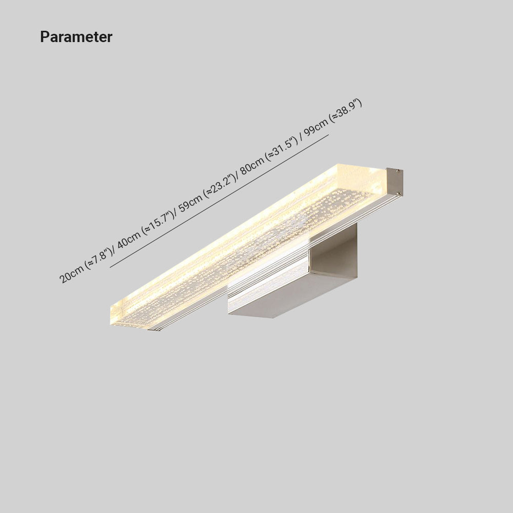 Arisha Modern Rectangular Metal Modern Wall Lamp, Silver - Neutral Decor