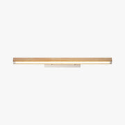 Muto Minimalist Linear Wood Vanity Wall Lamp, Bathroom - Neutral Decor