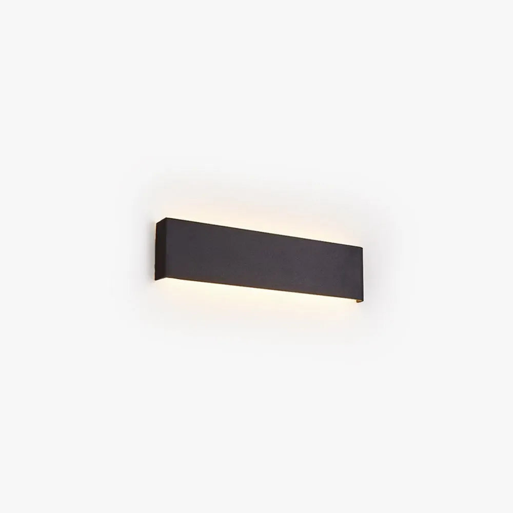 Arisha Minimalist Rectangular Wall Lamp,Black/White/Gold - Neutral Decor