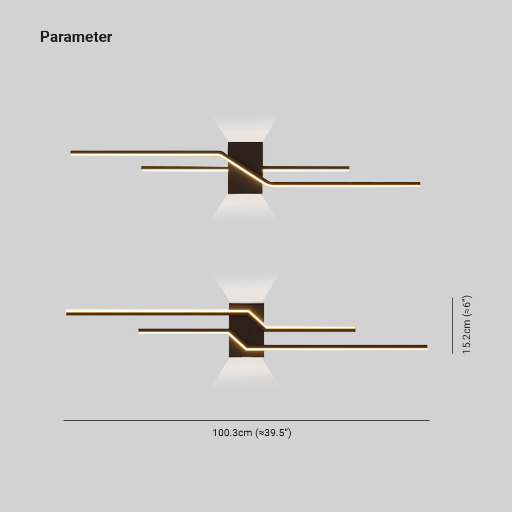 Arisha Minimalist Linear Metal Vanity Wall Light - Neutral Decor