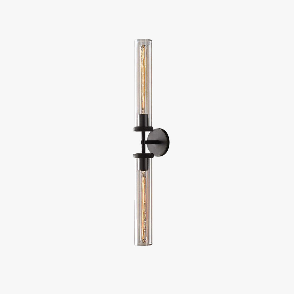 Arisha Modern Cylindrical Metal Led Wall Lamp, Black/Copper - Neutral Decor