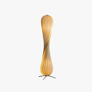 Ozawa Modern Twisted Wood Floor Lamp, Wood Color - Neutral Decor