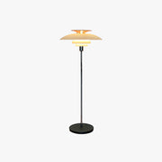 Salgado Modern Flying Saucer Metal Acrylic Floor Lamp - Neutral Decor