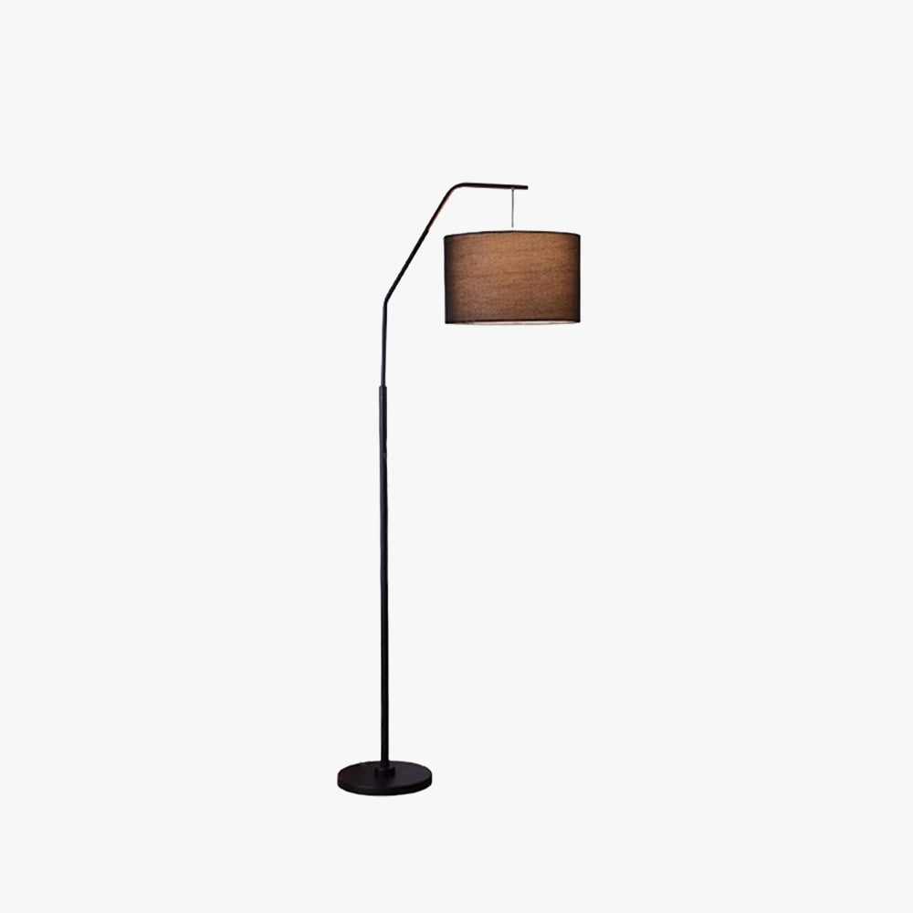 Eryn Cylinder Shape Floor Lamp, Over Arching Floor Lamp, Unique - Neutral Decor