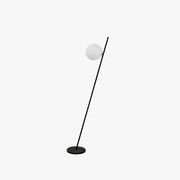 Valentina Minimalistic Black Orb Linear Floor Lamp, Living room - Neutral Decor