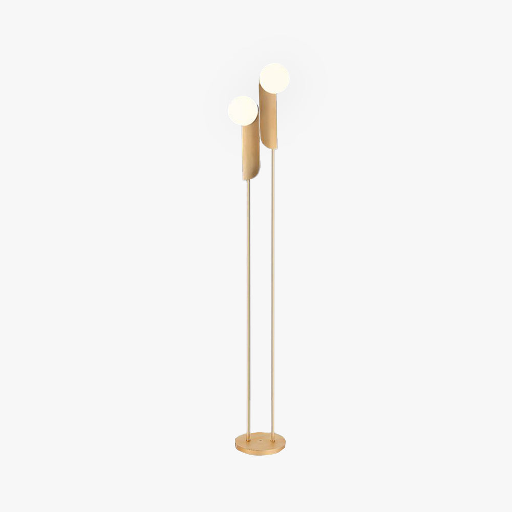 Salgado Minimalist Gold Floor Lamp, Metal, Living room - Neutral Decor