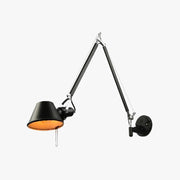 Epoch Modern Simple Adjustable Wall Lamp, Black/Chrome, Bedroom - Neutral Decor