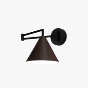 Muto Cone Shaped Adjustable Wall Lamp, Metal/Wood, Bedroom - Neutral Decor