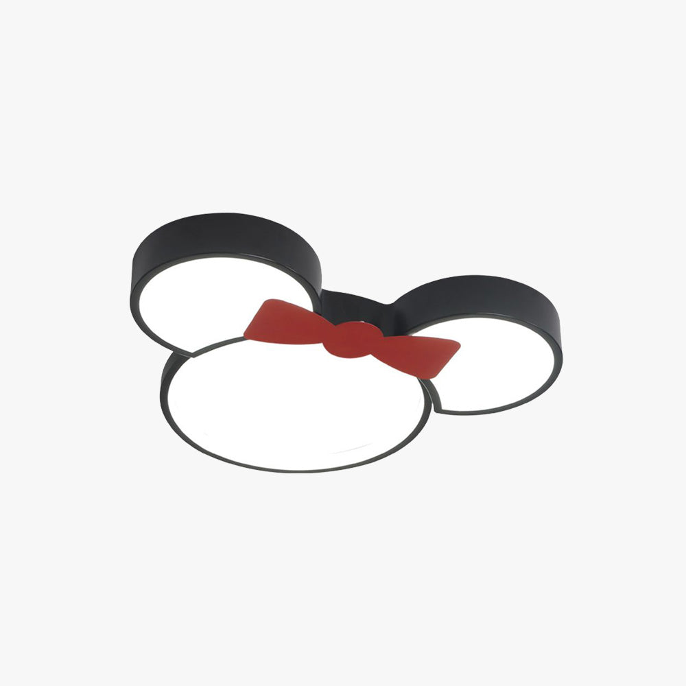 Aria Cartoon Mouse Flush Mount Ceiling Light, 2 Style - Neutral Decor