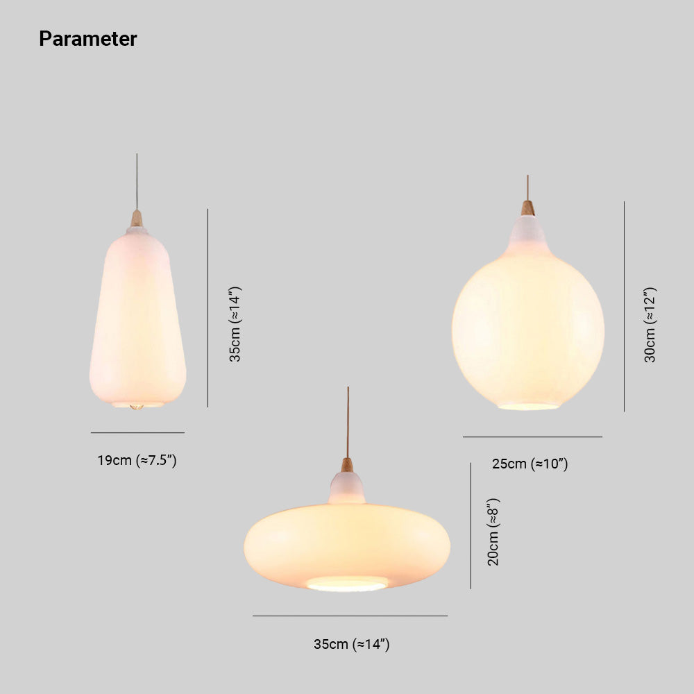 Valentina Nordic Designer LED Pendant Light, 3 Style - Neutral Decor