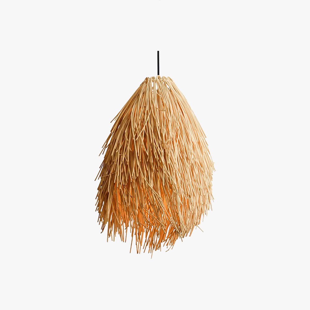 Muto Designer Handmade Weave Pendant Light, Rattan - Neutral Decor