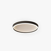 Arisha Modern Round Led Metal Flush Mount Ceiling Light, White/Black - Neutral Decor