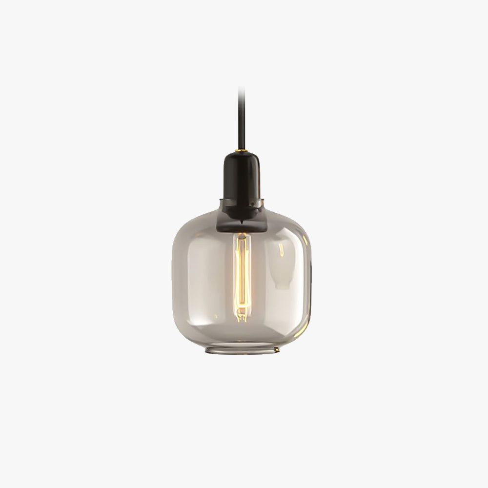 Valentina Designer Cylinder Pendant Light, Marble & Glass - Neutral Decor