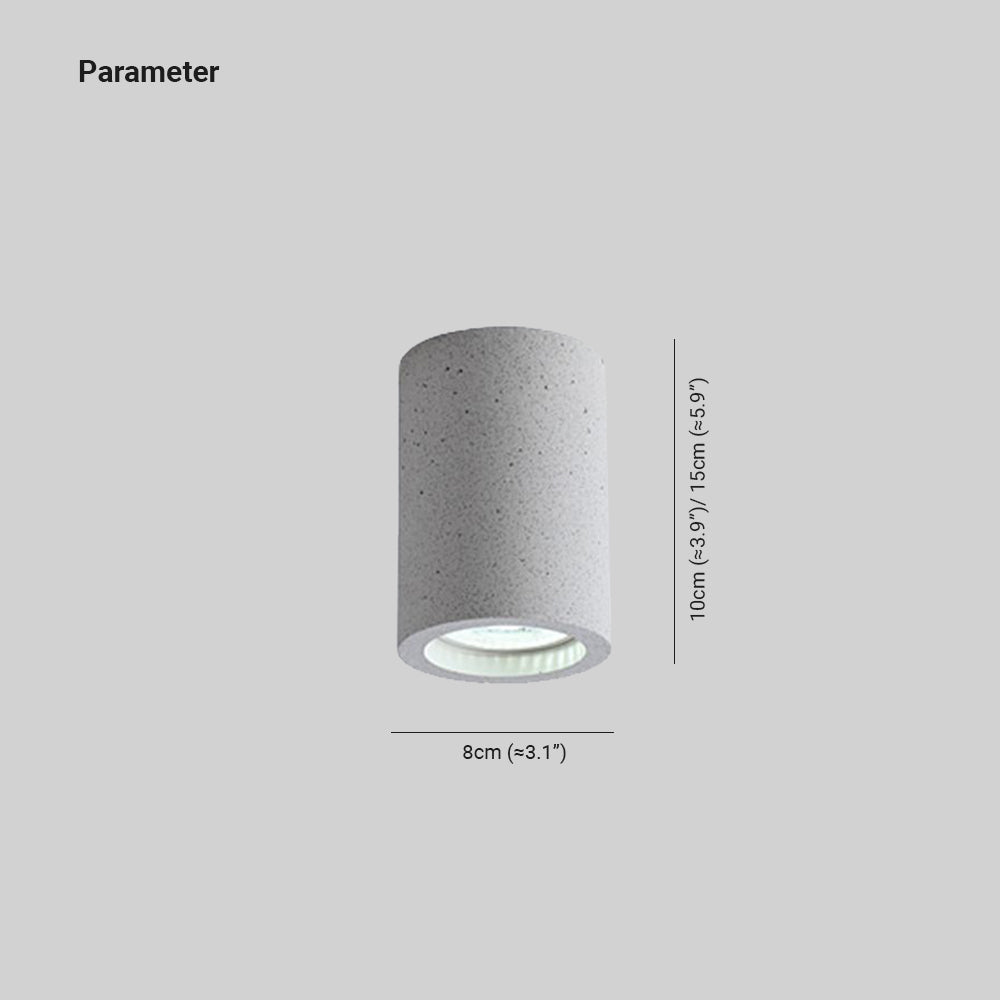 Aria Modern Cylinder LED Flush Mount Ceiling Light, Living Room - Neutral Decor