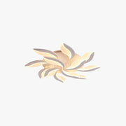 Arisha Minimalist Art Deco Flower Flush Mount Ceiling Light, White, Living Room - Neutral Decor