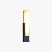 Arisha Modern Rectangular Stone Metal Wall Lamp - Neutral Decor