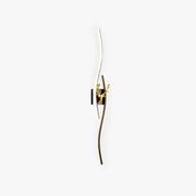 Arisha Modern Linear Metal Vanity LED Wall Lamp, Black/Gold - Neutral Decor