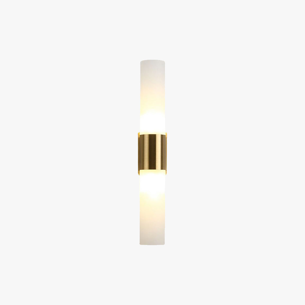 Arisha Modern Double Headed Metal Glass Vanity Wall Lamp, Black/Gold - Neutral Decor