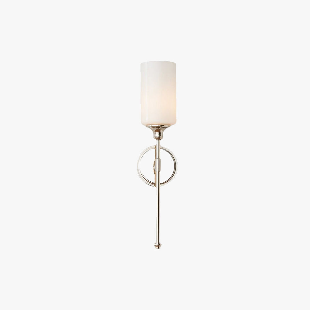 Arisha Milky Glass Mirror Front Vanity Wall Lamp, 2 Colour - Neutral Decor