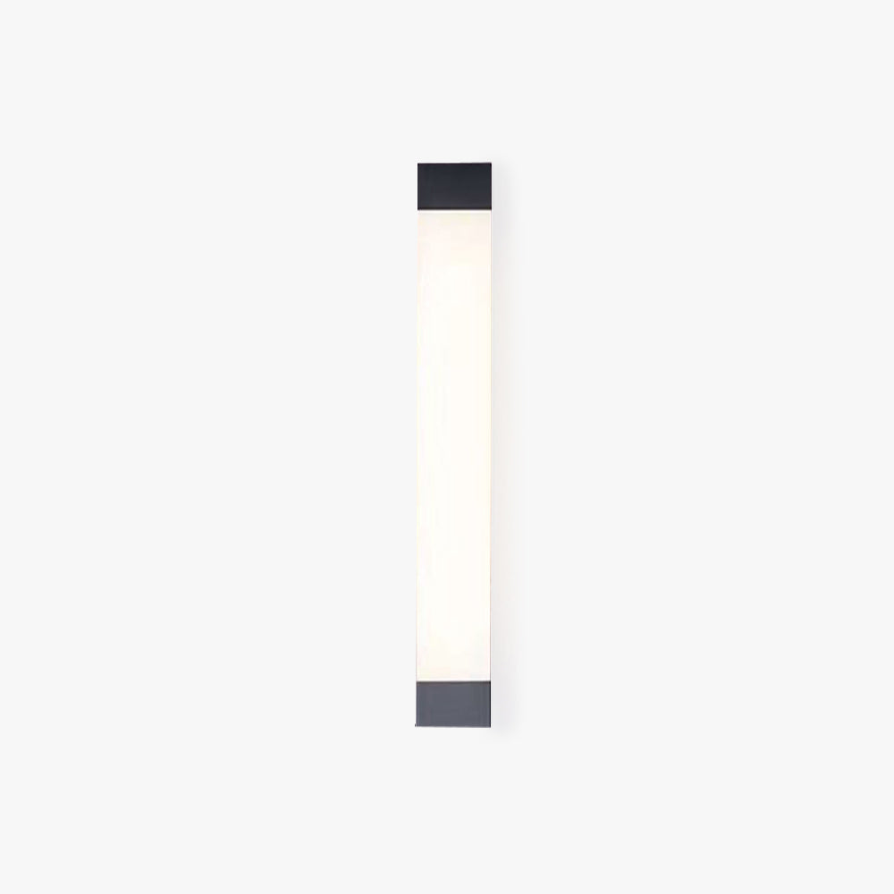 Ray Minimalist Linear Metal Outdoor Wall Lamp, Black - Neutral Decor
