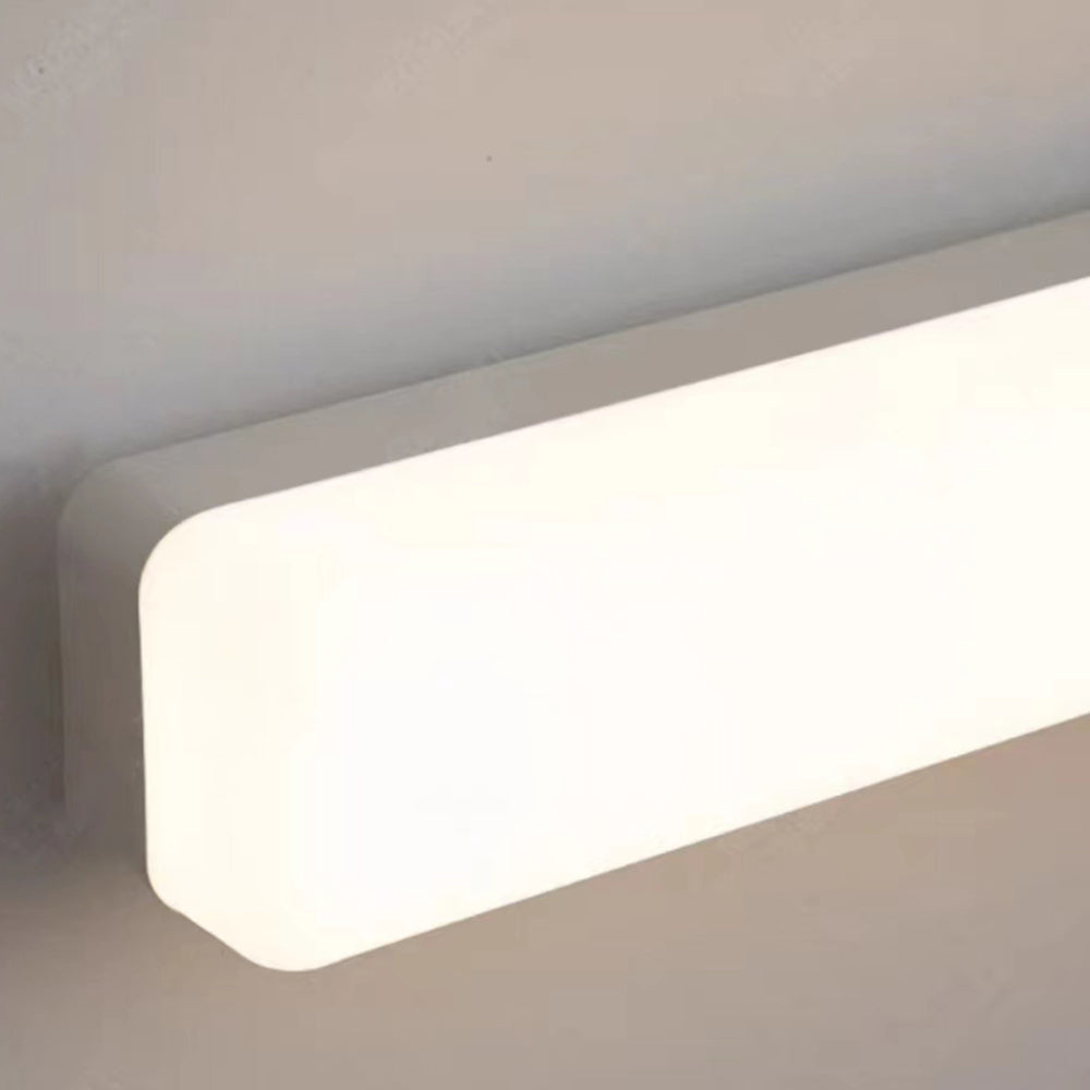 Arisha Simple White Bar Mirror Front Vanity Wall Lamp, Acrylic - Neutral Decor