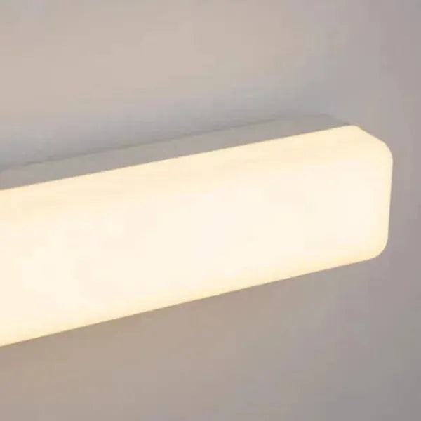 Arisha Simple White Bar Mirror Front Vanity Wall Lamp, Acrylic - Neutral Decor