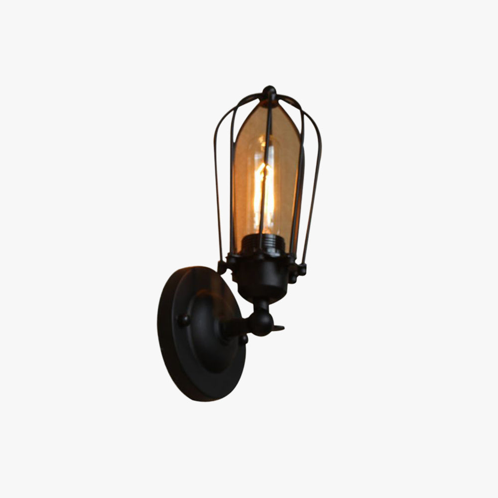 Silva Vintage Iron Wall Lamp, Black/Rust/Bronze/Gold/Silver - Neutral Decor