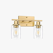 Silva Modern Mirror Front Black Vanity Wall Lamp, Metal/Glass - Neutral Decor