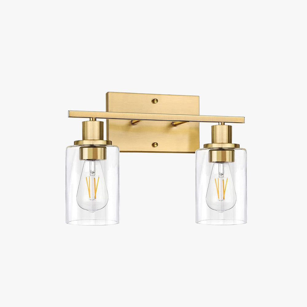 Silva Modern Mirror Front Black Vanity Wall Lamp, Metal/Glass - Neutral Decor