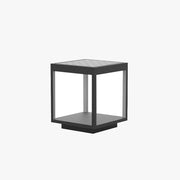 Ray Modern Rectangular Metal LED Outdoor Light Post - Neutral Decor