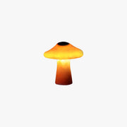 Ray Mushroom Outdoor Ground Light, Hardwired/Solar, Orange - Neutral Decor