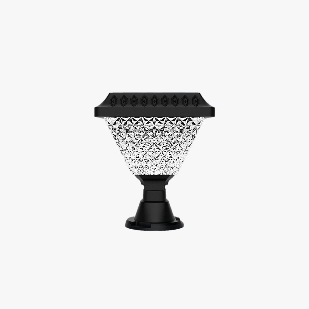 Ray Modern Geometry Acrylic Outdoor Floor Lamp, Black - Neutral Decor