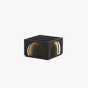 Ray Modern Rectangular Metal Outdoor Lamps Post, Black - Neutral Decor