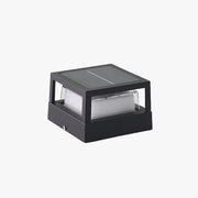 Ray Modern Cube/Cylinder Metal Lamp Outdoor, Black - Neutral Decor
