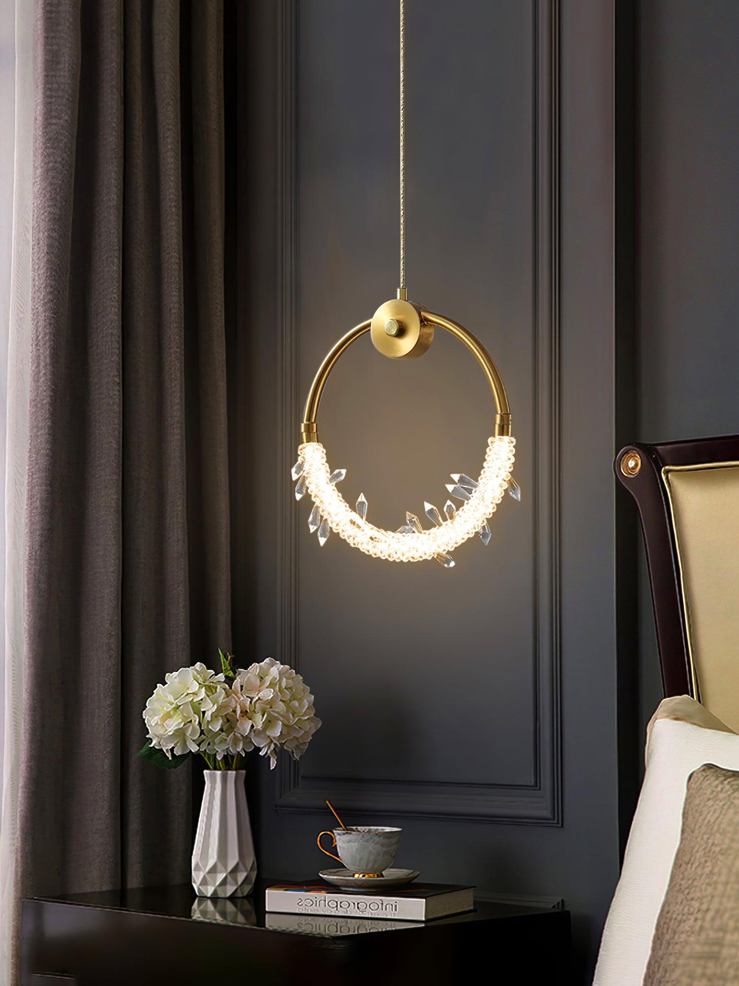 Lustre Elegant Crystal Pendant Light-Neutral Decor