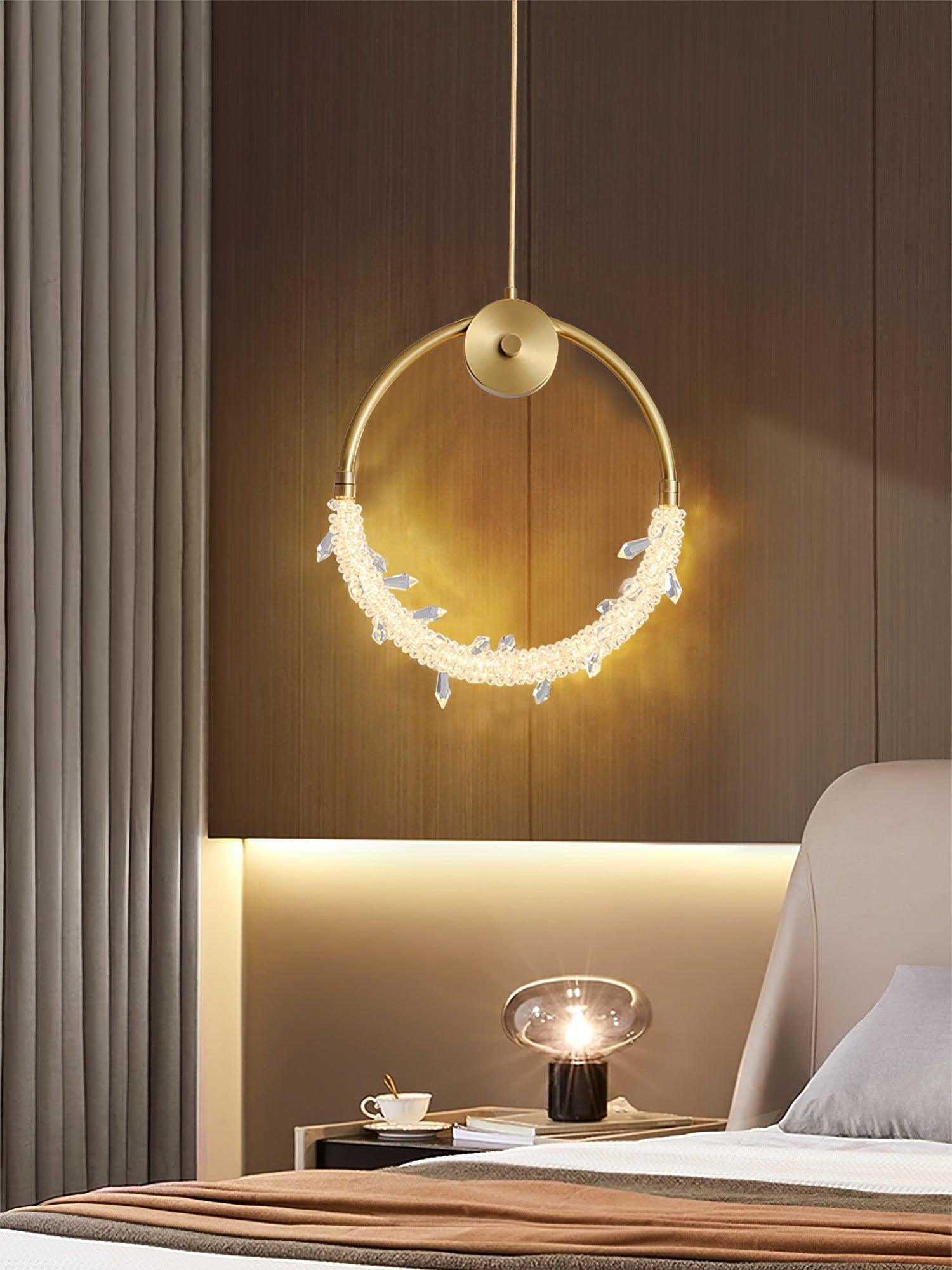 Lustre Elegant Crystal Pendant Light-Neutral Decor