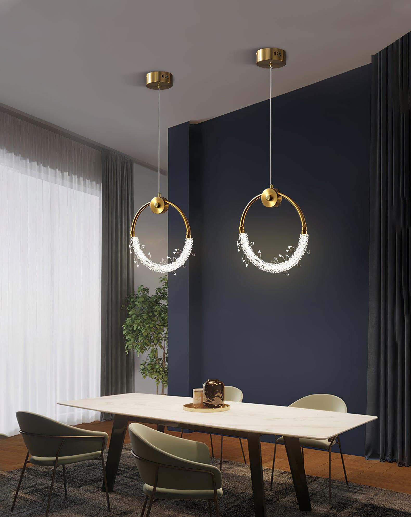 Lustre Elegant Crystal Pendant Light-Neutral Decor
