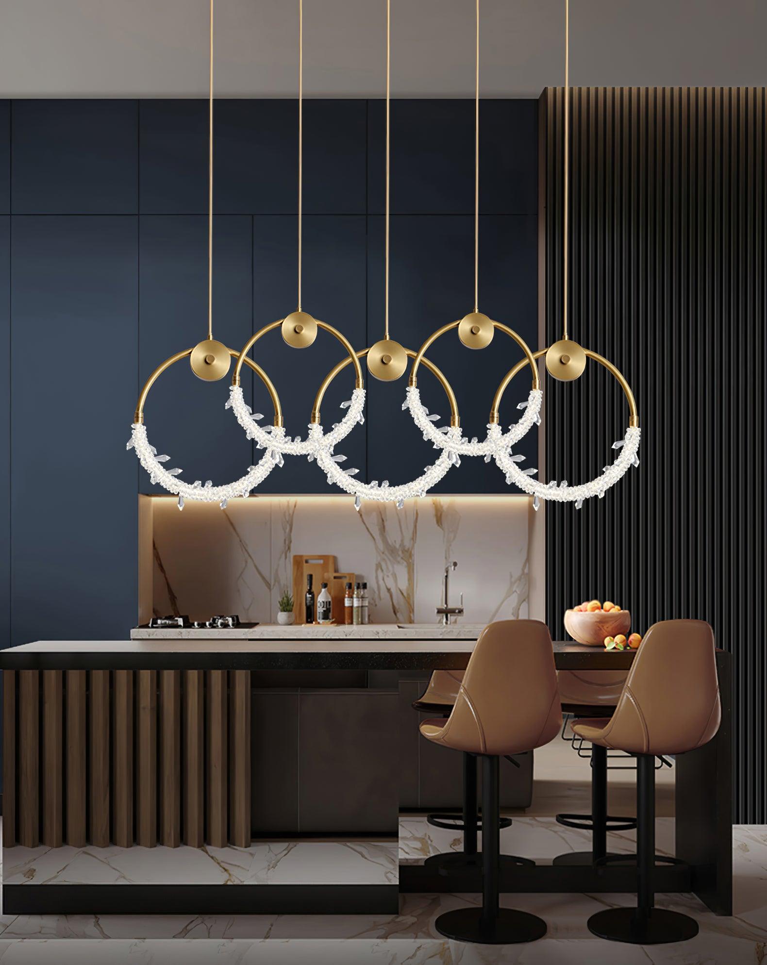 Lustre Elegant Crystal Pendant Light-Neutral Decor