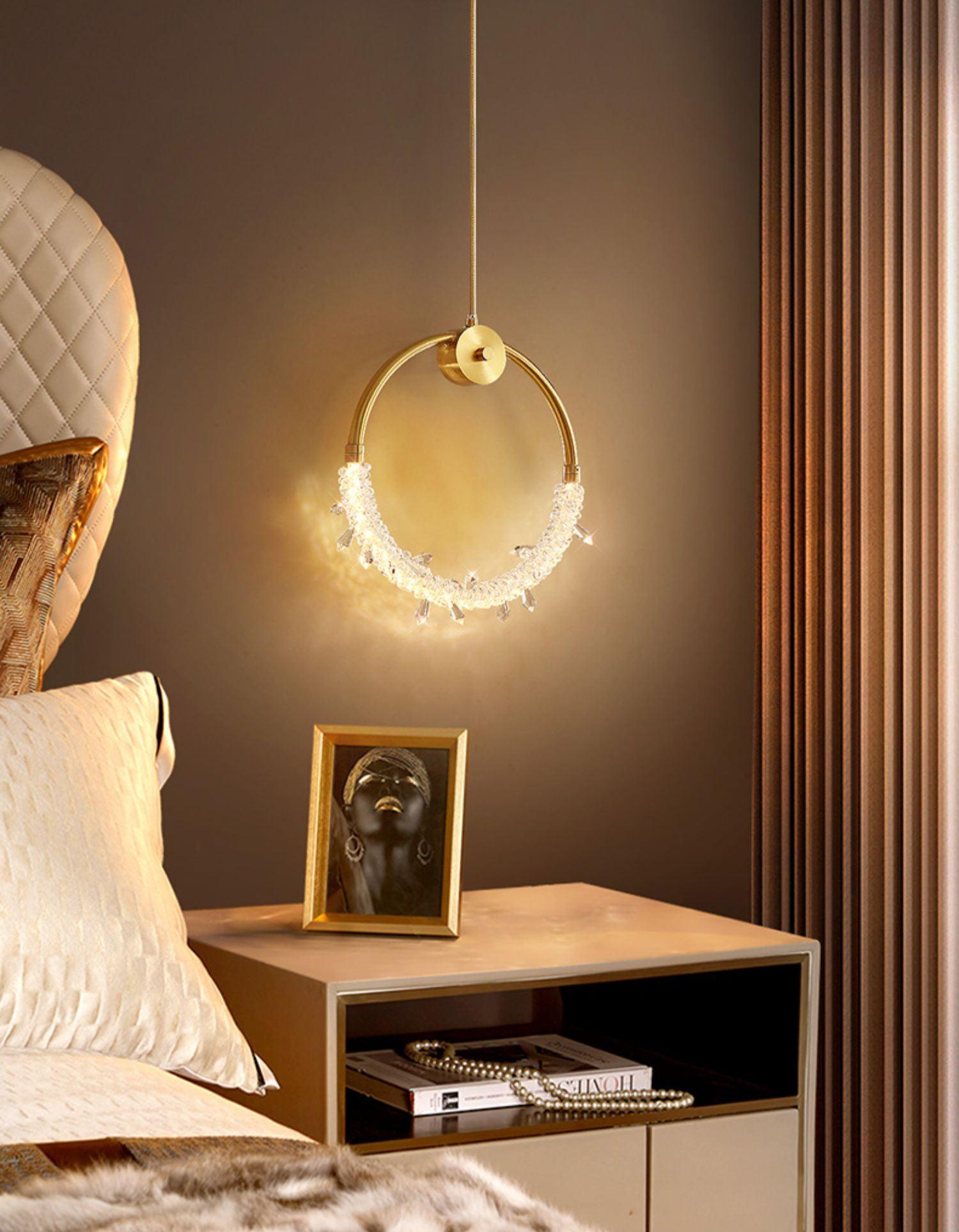 Lustre Elegant Crystal Pendant Light-Neutral Decor