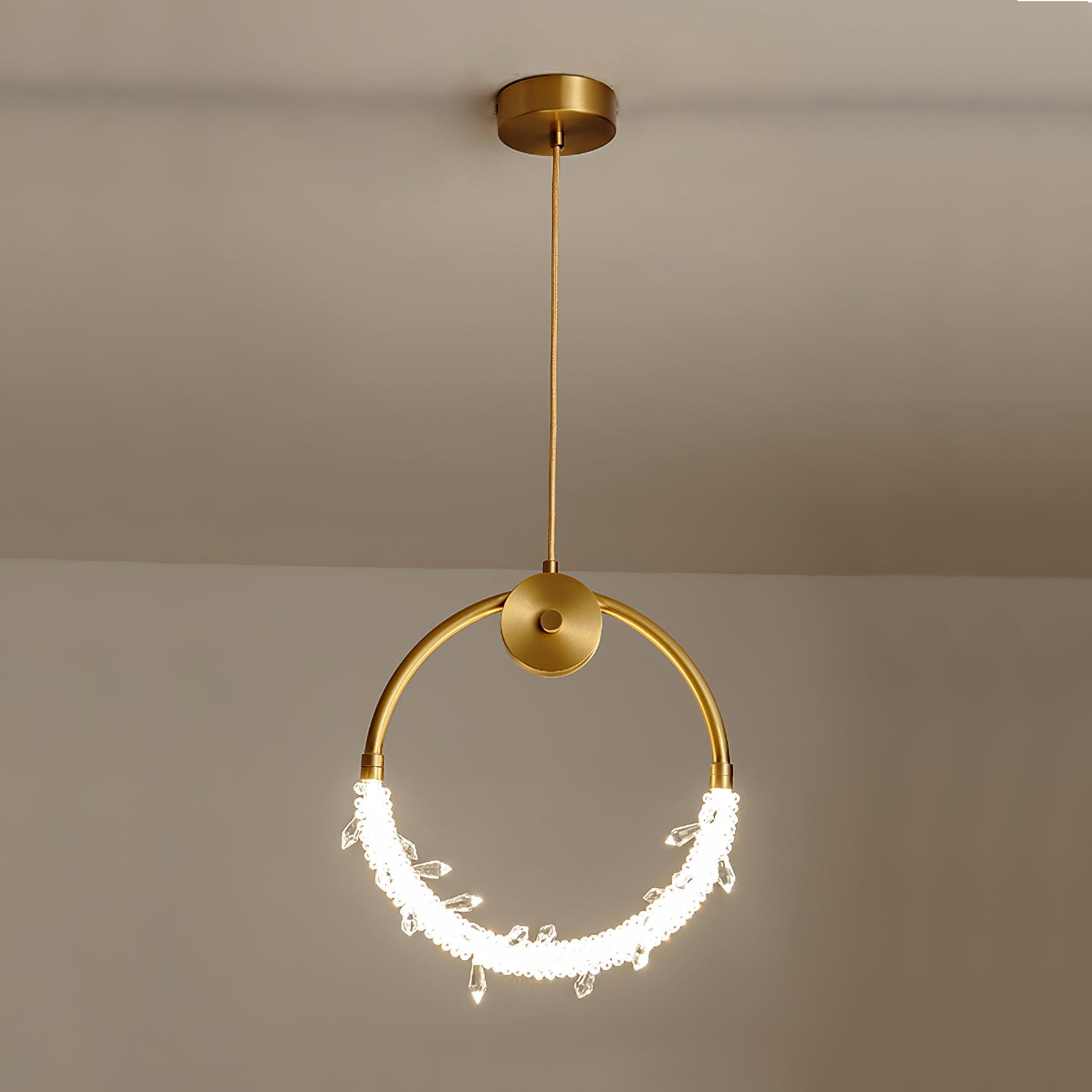 Lustre Elegant Crystal Pendant Light-Neutral Decor