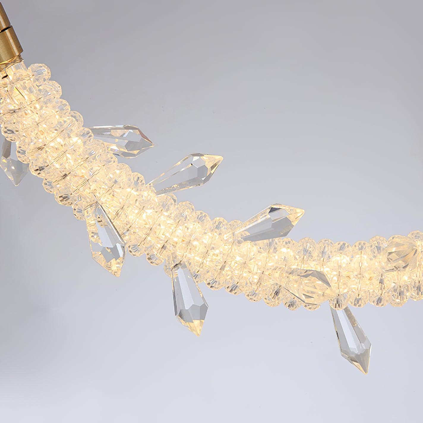 Lustre Elegant Crystal Pendant Light-Neutral Decor
