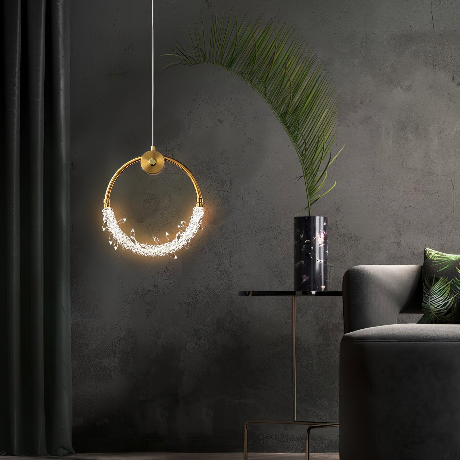 Lustre Elegant Crystal Pendant Light-Neutral Decor