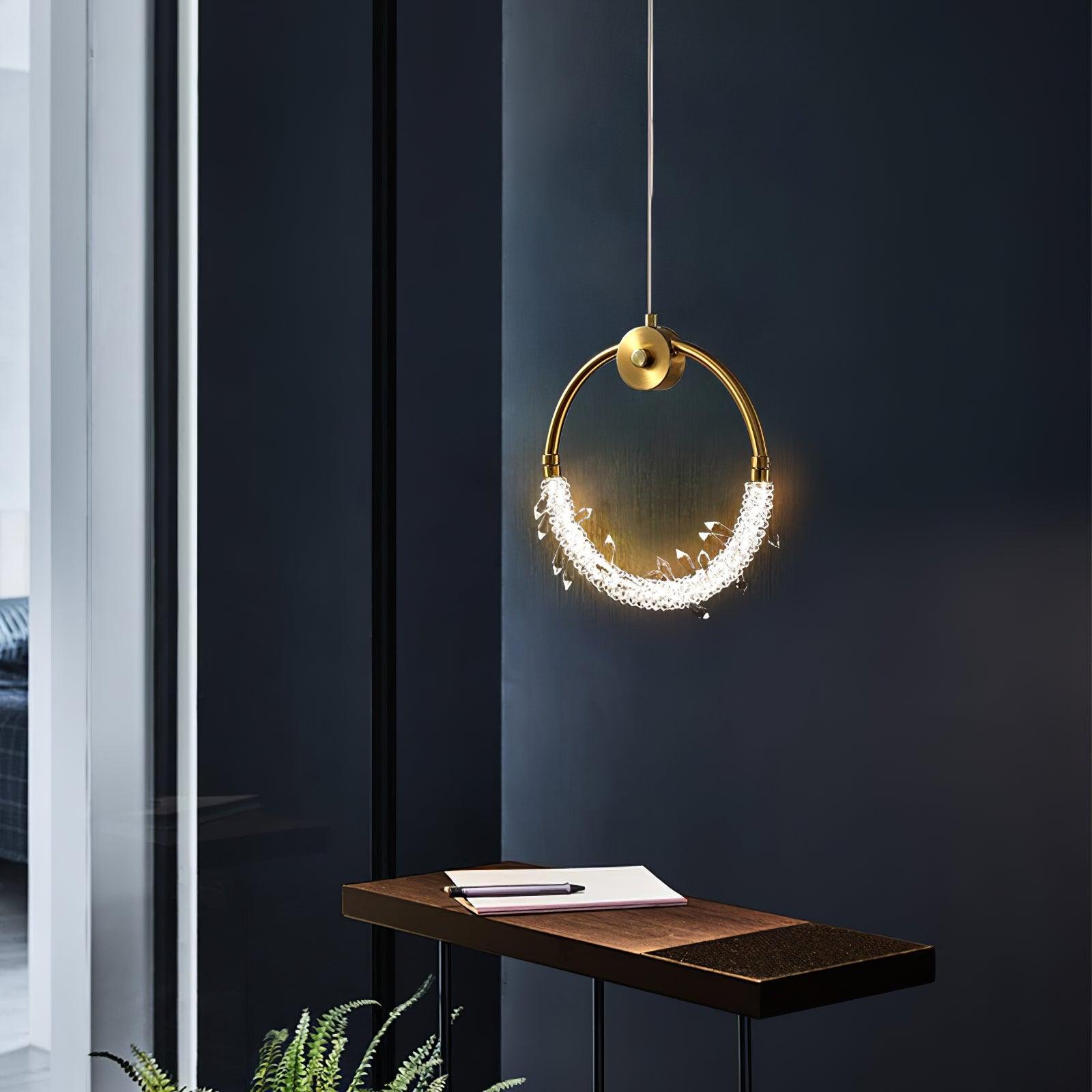 Lustre Elegant Crystal Pendant Light-Neutral Decor