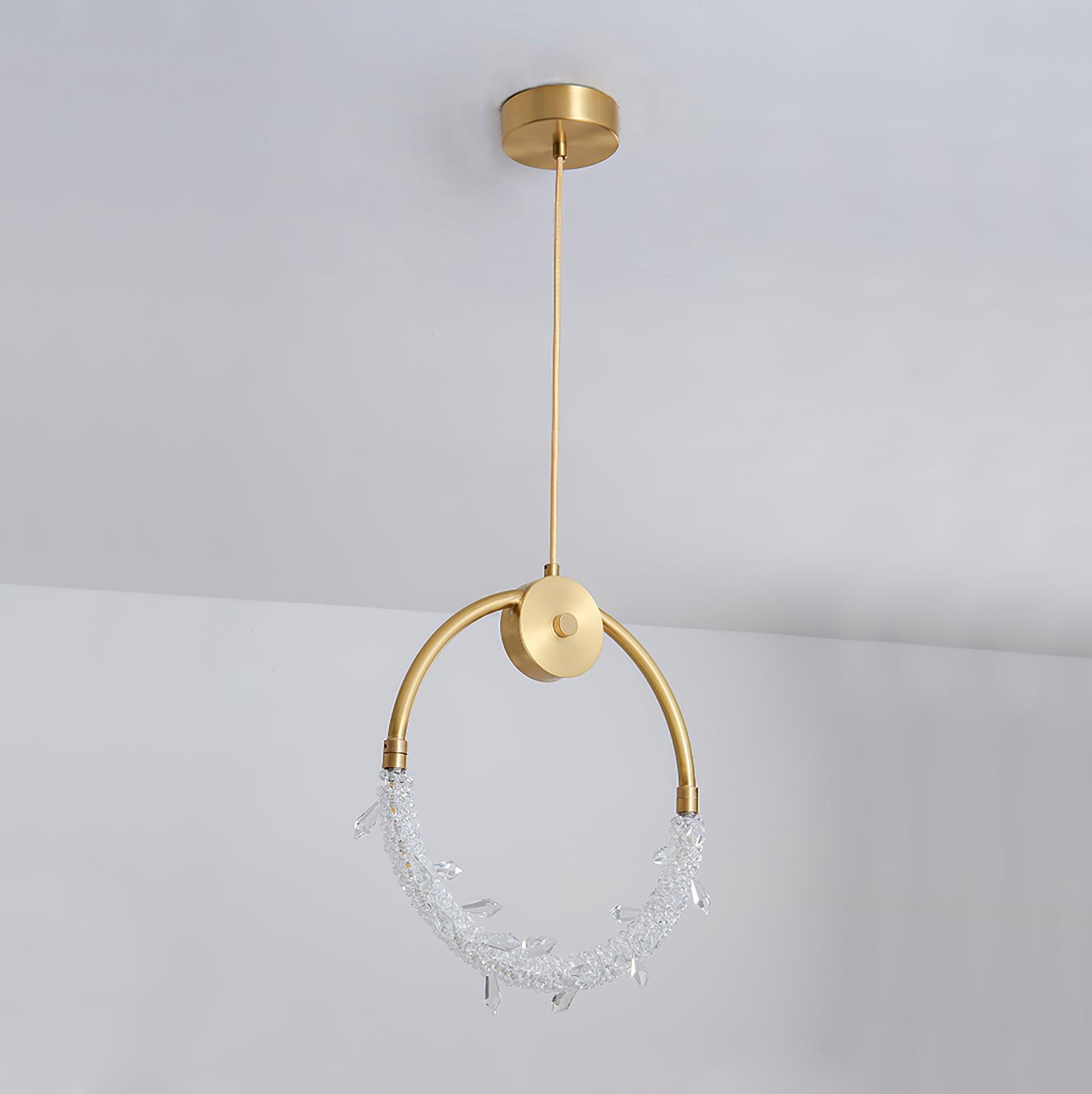 Lustre Elegant Crystal Pendant Light-Neutral Decor