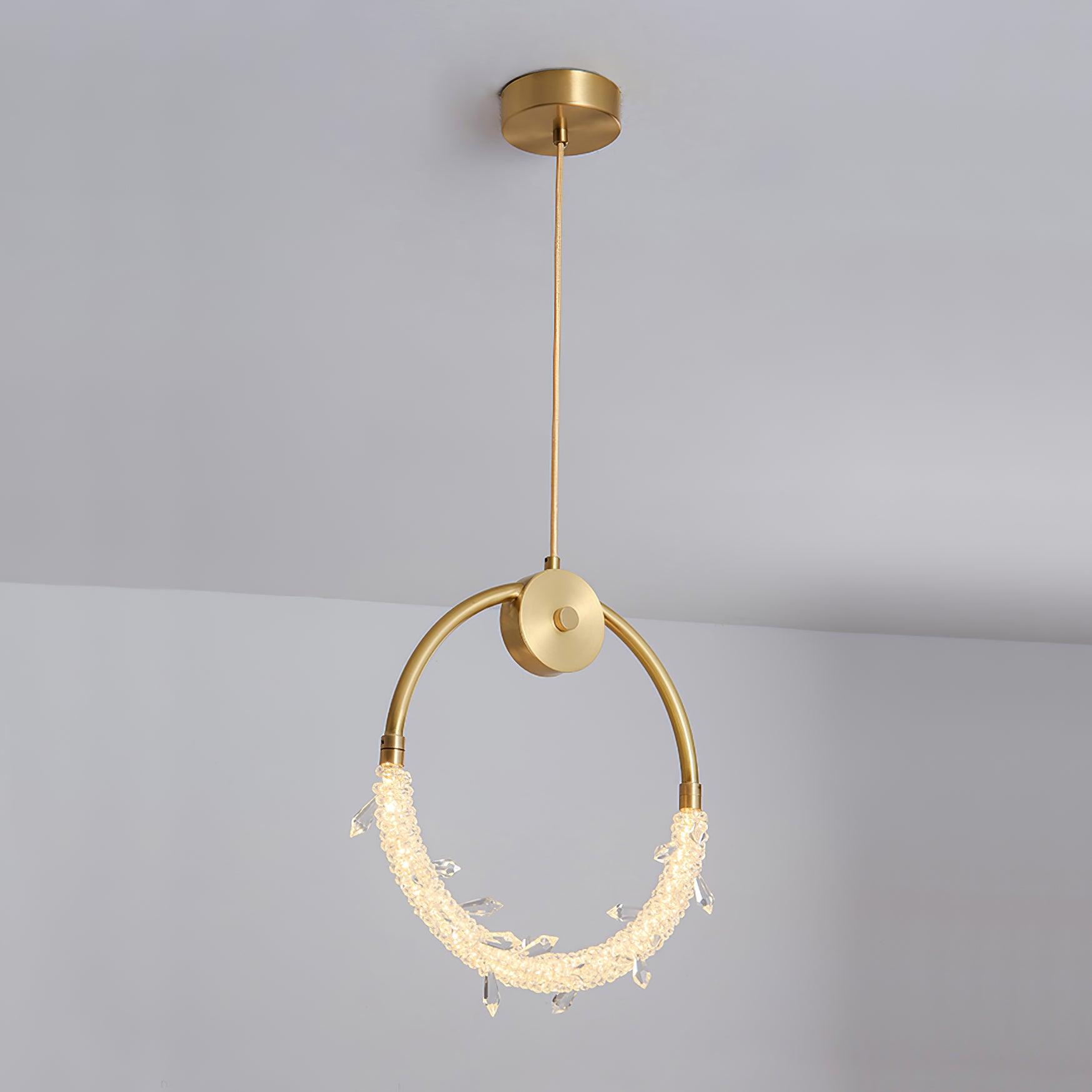 Lustre Elegant Crystal Pendant Light-Neutral Decor
